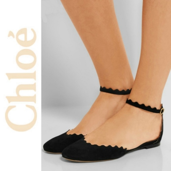 scalloped ballet flats